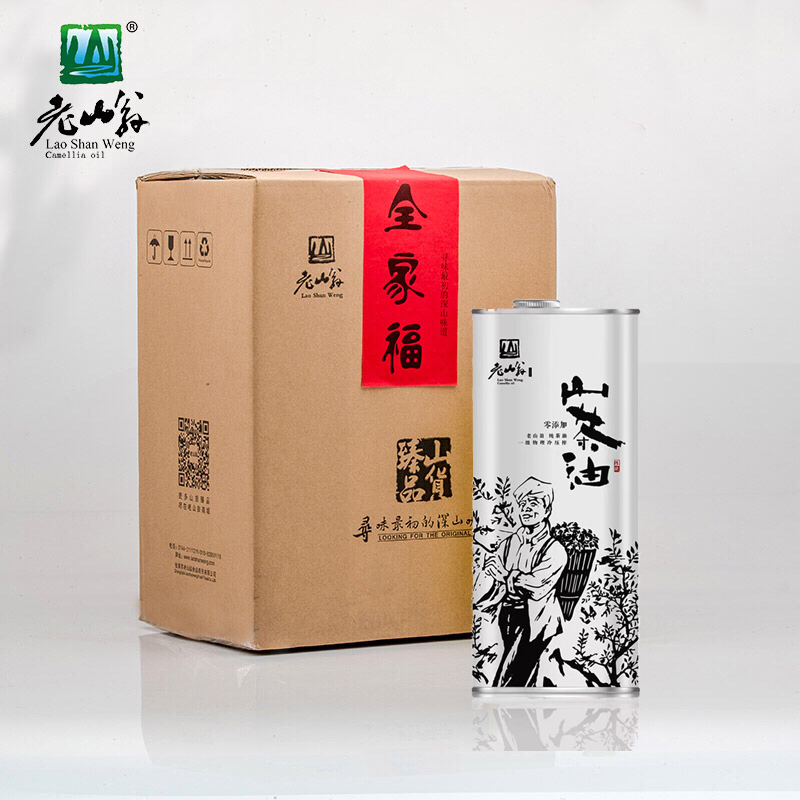 【全家福】1.6L*4 马口铁装山茶油