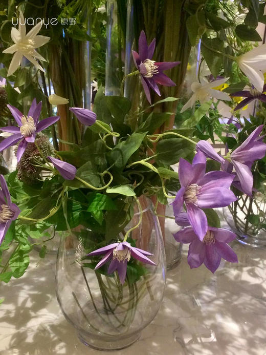 高档酒店大堂仿真假花摆设件圆桌售楼大厅会所办公楼咖啡厅馆装饰 商品图4