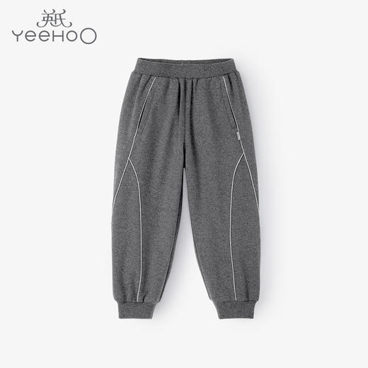 英氏-童衣类（秋）F2英针长裤深花灰(B50),80CM 商品图0