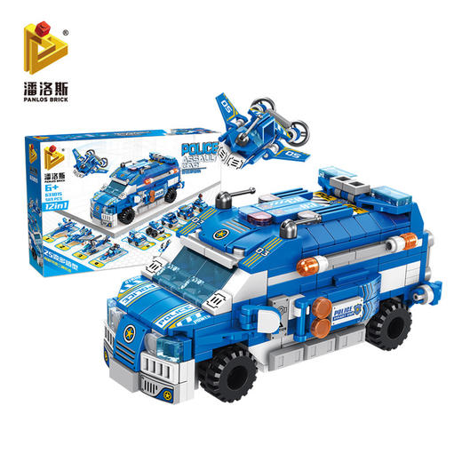 【35变多造型机甲乐高】潘洛斯积木变形兼容乐高小积木消防车儿童益智拼装男孩玩具礼物 商品图3