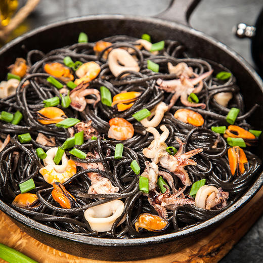 意文 EWEN墨鱼汁意大利面500g 商品图3