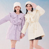 西遇娃娃领棉服女冬季新款学院风趣味甜美减龄中长款外套12021203 商品缩略图0