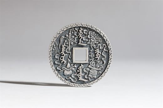 矩德泉坊 纯银手作 紫气东来暗八仙（4.2厘米版）590 商品图1