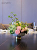 高端餐桌花摆花酒店餐厅茶室客厅玄关摆设件茶几轻奢装饰仿真假花 商品缩略图1