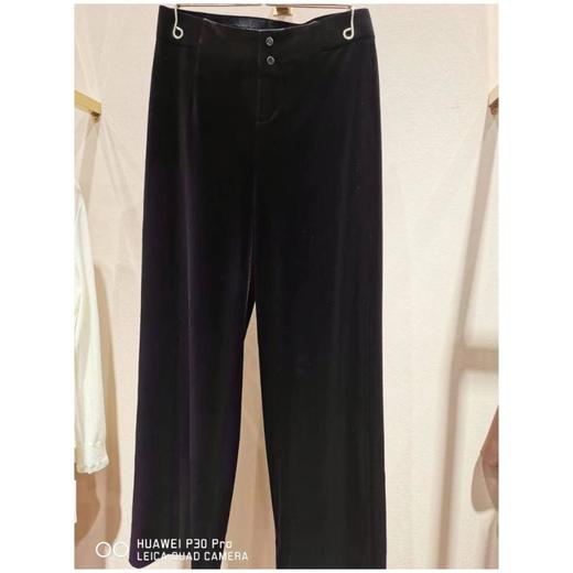 2楼茗专柜丝绒阔腿裤 商品图0