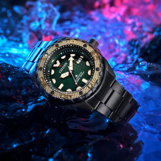 西铁城日本官方正品舒博™钛间黑色DLC潜水机械表NB6008-82X 商品图12