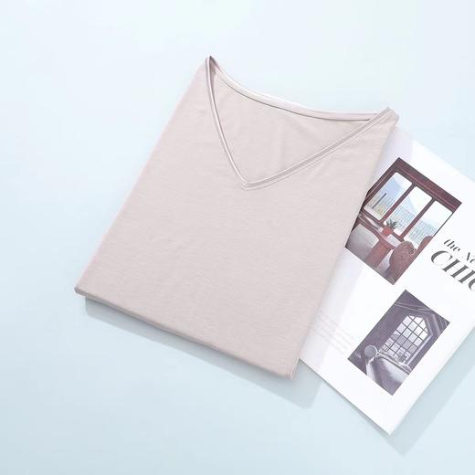 5F EmbryForm安莉芳22新款薄款V领舒适修身美体暖衣 商品图3