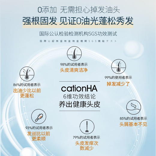 【99任选3件|均价￥33/件】玻尿酸洗发水控油蓬松氨基酸无硅油去屑止痒|儒意官方旗舰店 商品图2