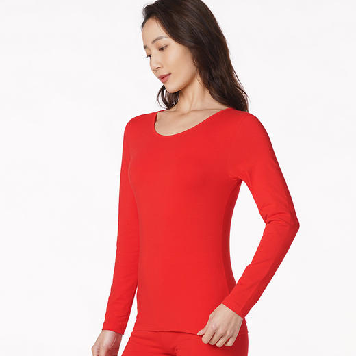 都市丽人轻暖5至15度女士棉质套装棉拉架薄套装保暖衣LW21A8 商品图1