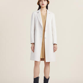 【高端系列】谜底2022秋新款西装领纯色宽松毛呢大衣女223GD1134