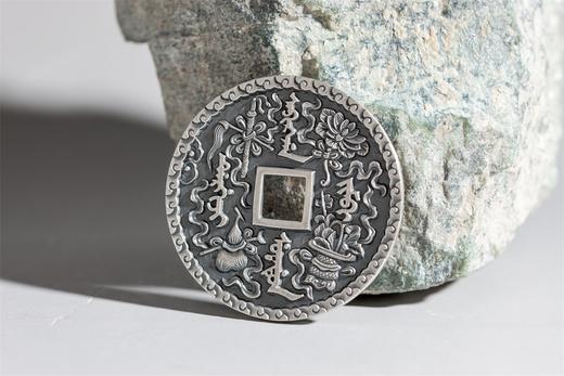 矩德泉坊 纯银手作 紫气东来暗八仙（4.2厘米版）590 商品图4