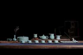头龙泉青瓷【 幸运 】茶具