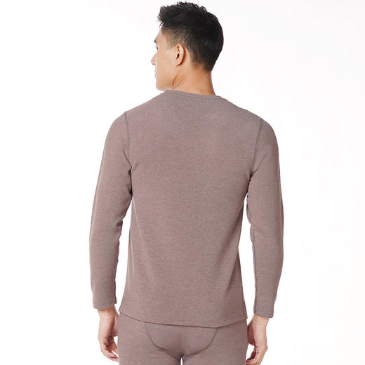 都市丽人都市锋尚舒暖负5度至5度男士特殊面料套装锗纤维暖绒中套装保暖衣FW21B7 商品图2