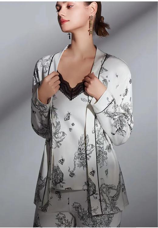 5F EmbryForm安莉芳国潮印花纯棉蕾丝吊带背心 商品图0