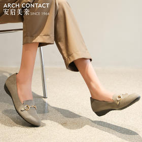 ARCHCONTACT安启美奈百搭软底金属链单鞋
