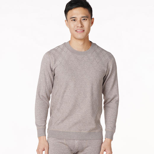 都市丽人都市锋尚强暖负15至负5度男士正价加厚套装德绒提花复合绒厚套装保暖衣FW22A5 商品图0