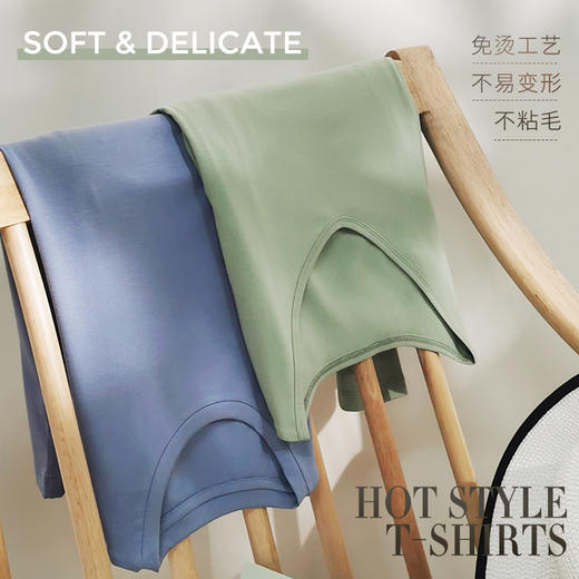【打底推荐】多色免烫抗静电面膜螺纹T恤打底200615 商品图7