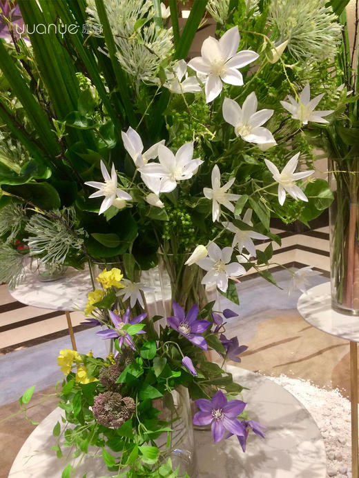 高档酒店大堂仿真假花摆设件圆桌售楼大厅会所办公楼咖啡厅馆装饰 商品图3