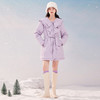 西遇娃娃领棉服女冬季新款学院风趣味甜美减龄中长款外套12021203 商品缩略图1