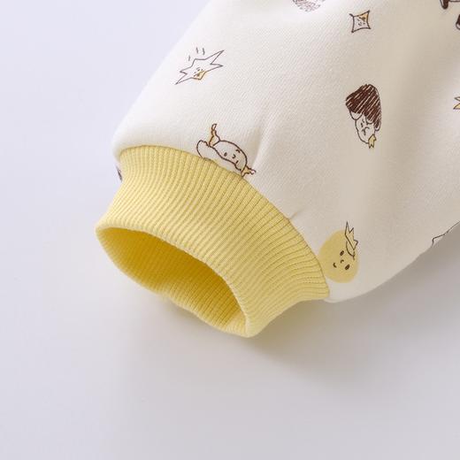 英氏-童衣类（秋）F2英针长帽外套奶油白色80CM 商品图2