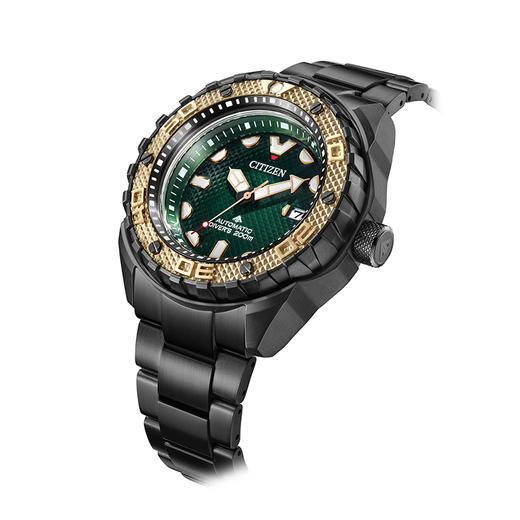 西铁城日本官方正品舒博™钛间黑色DLC潜水机械表NB6008-82X 商品图3