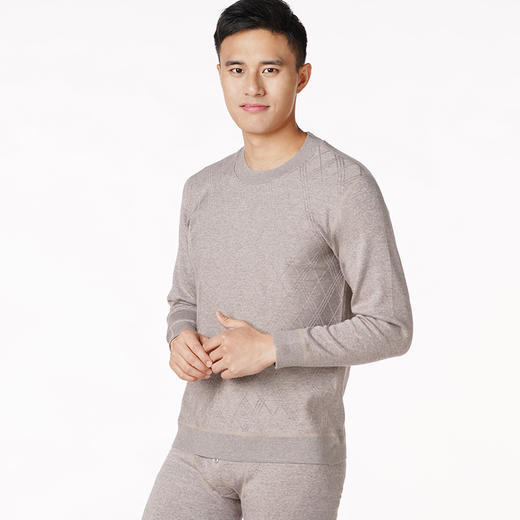 都市丽人都市锋尚强暖负15至负5度男士正价加厚套装德绒提花复合绒厚套装保暖衣FW22A5 商品图1