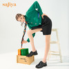 Safiya/索菲娅 女鞋2022年秋季新款英伦娃娃头百搭复古系带小皮鞋 SF23112020 商品缩略图3