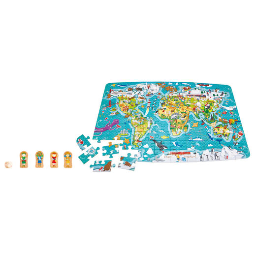 Hape六阶-环游世界拼图游戏棋E1626 商品图2