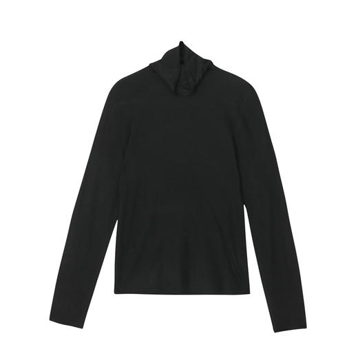 谜底2022秋新款高领针织衫纯色基础百搭叠穿内搭毛衫女223MZ1316 商品图0