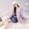 西遇娃娃领棉服女冬季新款学院风趣味甜美减龄中长款外套12021203 商品缩略图4