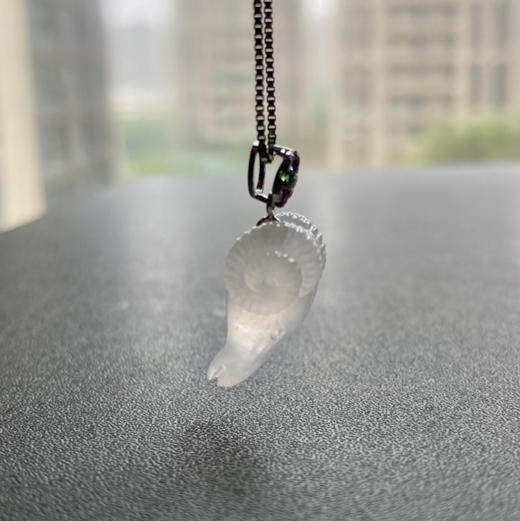 冰种翡翠羊羊得意18k白金钻石彩宝镶嵌 商品图10