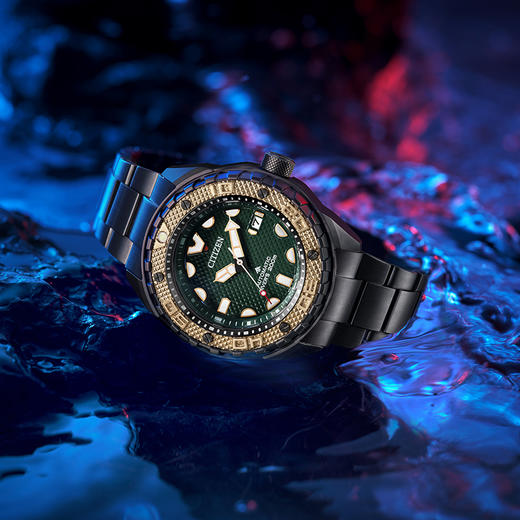 西铁城日本官方正品舒博™钛间黑色DLC潜水机械表NB6008-82X 商品图8