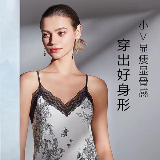 5F EmbryForm安莉芳国潮印花纯棉蕾丝吊带背心 商品图1