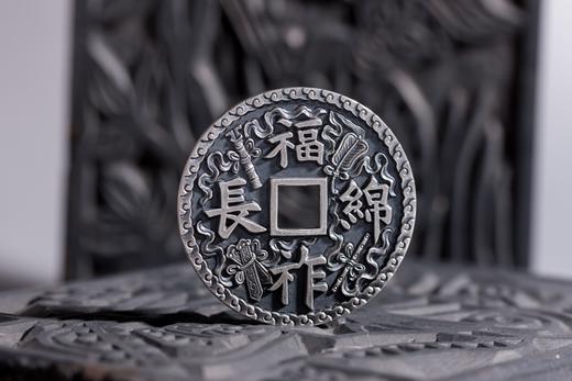 矩德泉坊 纯银手作 福祚绵长暗八仙（4.2厘米版）593 商品图3