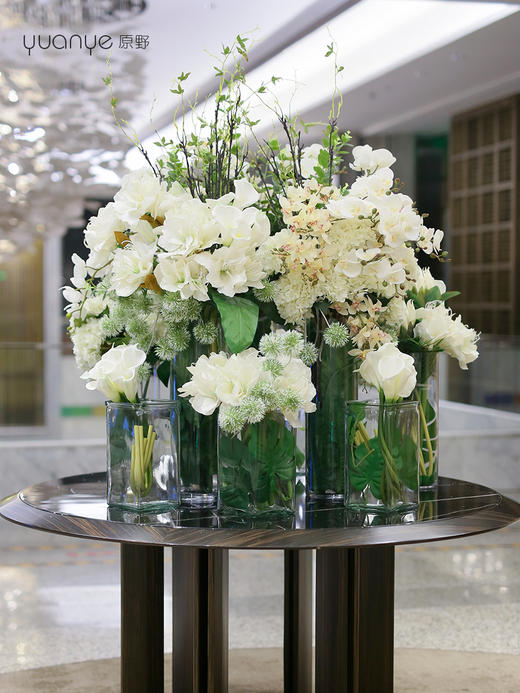 高档酒店大堂仿真假花摆设件圆桌大厅别墅售楼商场会所定制装饰花 商品图0