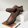 骆驼男鞋秋新款防滑耐磨简约经典系带鞋舒适办公商务男士皮鞋 GE12235363 商品缩略图3