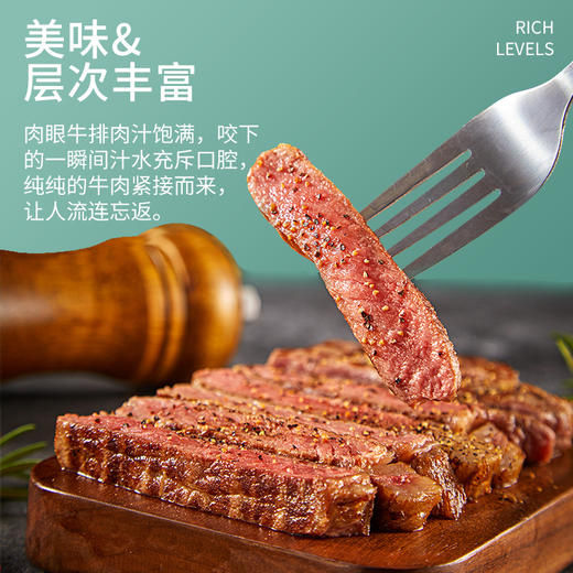 加拿大谷饲安格斯牛 眼肉牛排约1.6kg【1片/袋*8】约200g/片（一般贸易） 商品图1