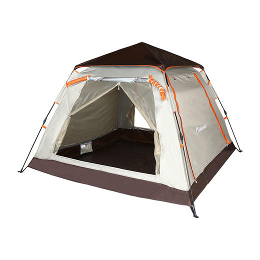 外交官 方形自动帐篷-米配咖（3-4人）DFJ-109 商品图2