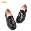 Safiya/索菲娅 四季单鞋2022年秋季新款英伦风马衔扣一脚蹬乐福鞋 SF23112587 商品缩略图11