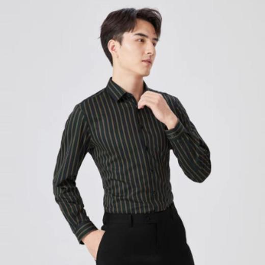南4雅戈尔缎彩条纹休闲长袖衬衫 商品图0