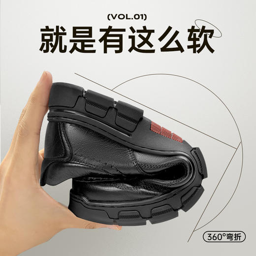 骆驼男鞋秋新款防滑耐磨简约经典系带鞋舒适办公商务男士皮鞋 GE12235363 商品图1