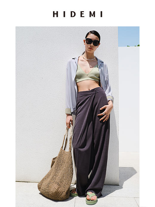 HIDEMI基础可调节天丝超薄针织抹胸 商品图5