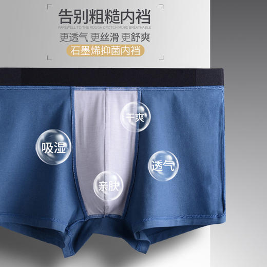 内野纯棉/莫代尔男士四角内裤精梳棉纯棉内裤 商品图6