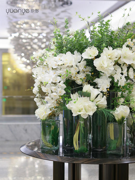高档酒店大堂仿真假花摆设件圆桌大厅别墅售楼商场会所定制装饰花 商品图4