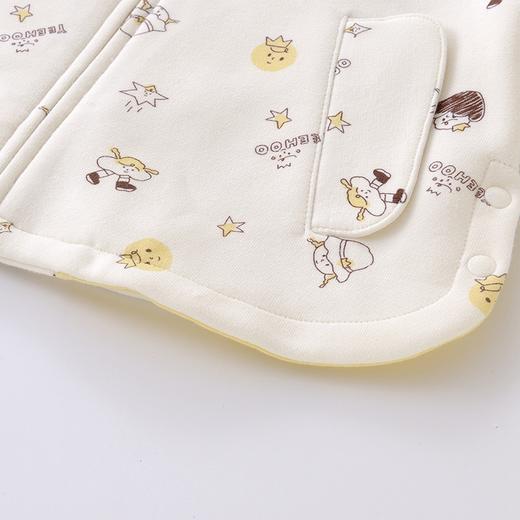 英氏-童衣类（秋）F2英针长帽外套奶油白色80CM 商品图3