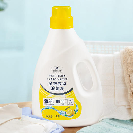 MM 山姆 Member's Mark 多效衣物除菌液 2.5L*2 商品图4