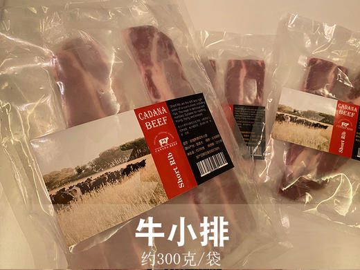 加拿大谷饲安格斯牛 牛小排约900g【2片/袋*3】约150g/片（一般贸易） 商品图2