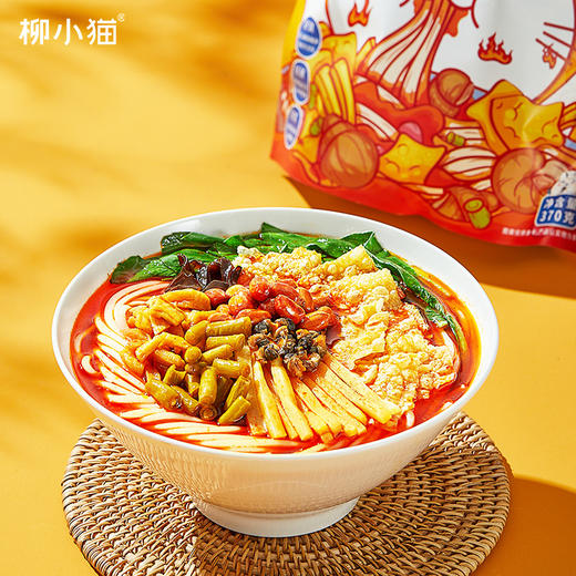 【柳小猫螺蛳粉370克】加臭加辣加料大份量版。370克/袋，5袋/箱，保质期180天！高品质螺蛳粉，加臭加辣加料，加酸笋加腐竹加螺肉，加倍满足，加倍快乐！ 商品图6