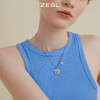 ZEGL小彩串笑脸串珠项链女生款轻奢小众多巴胺彩色锁骨链生日礼物 商品缩略图5