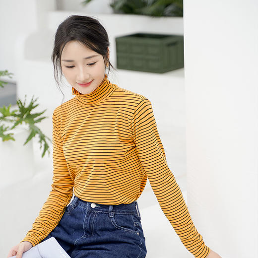 HALVIN DIARY海魂条纹打底衫 商品图4